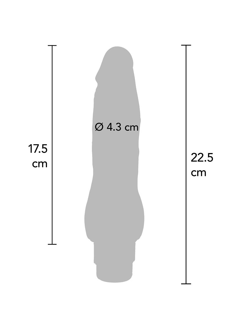 ToyJoy Get Real Dual Density 22.5 cm Smooth Vibrator