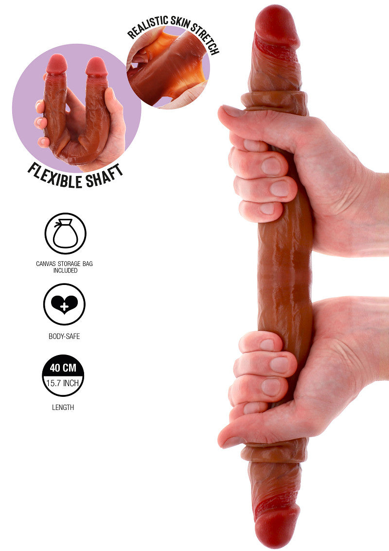 ToyJoy Get Real Silicone Foreskin Double Dong 40 cm