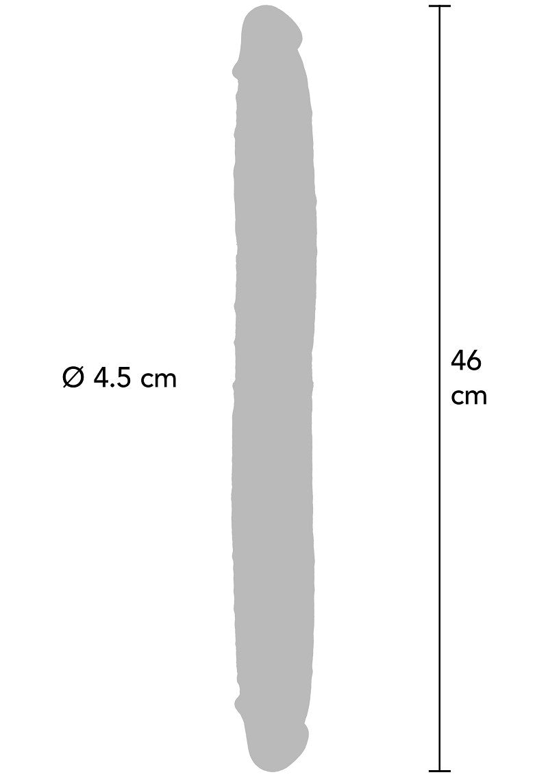 ToyJoy Get Real Silicone Foreskin Double Dong 46 cm