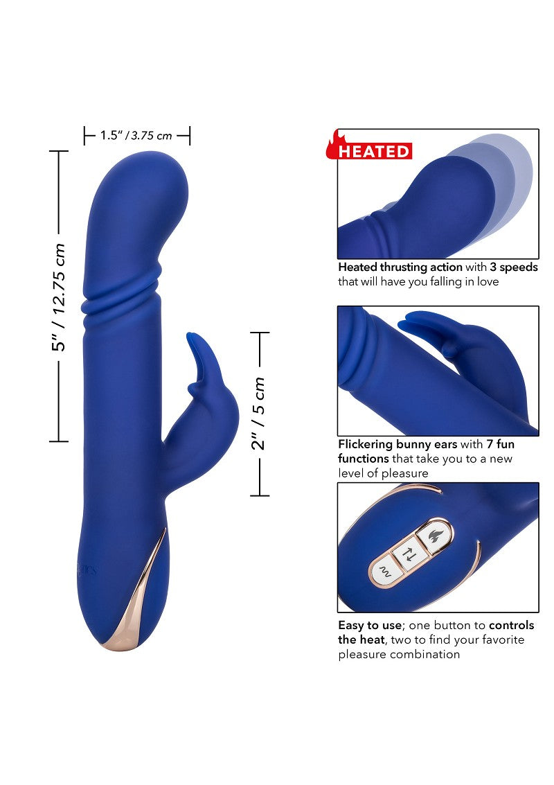 CalExotics Jack Rabbit Signature Heated Silicone Thrusting 'G' Rabbit