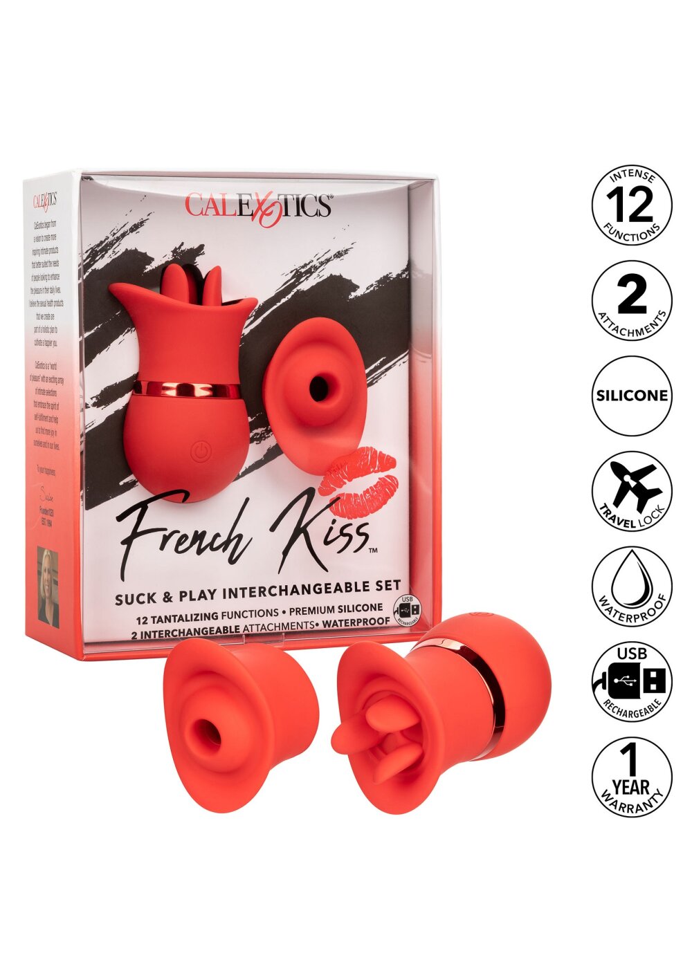 CalExotics French Kiss Suck &amp; Play Interchangeable Set