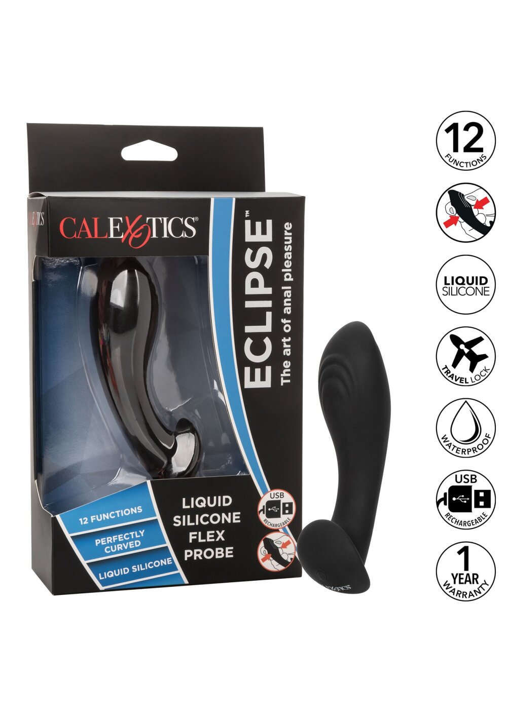 CalExotics Eclipse Liquid Silicone Flex Probe