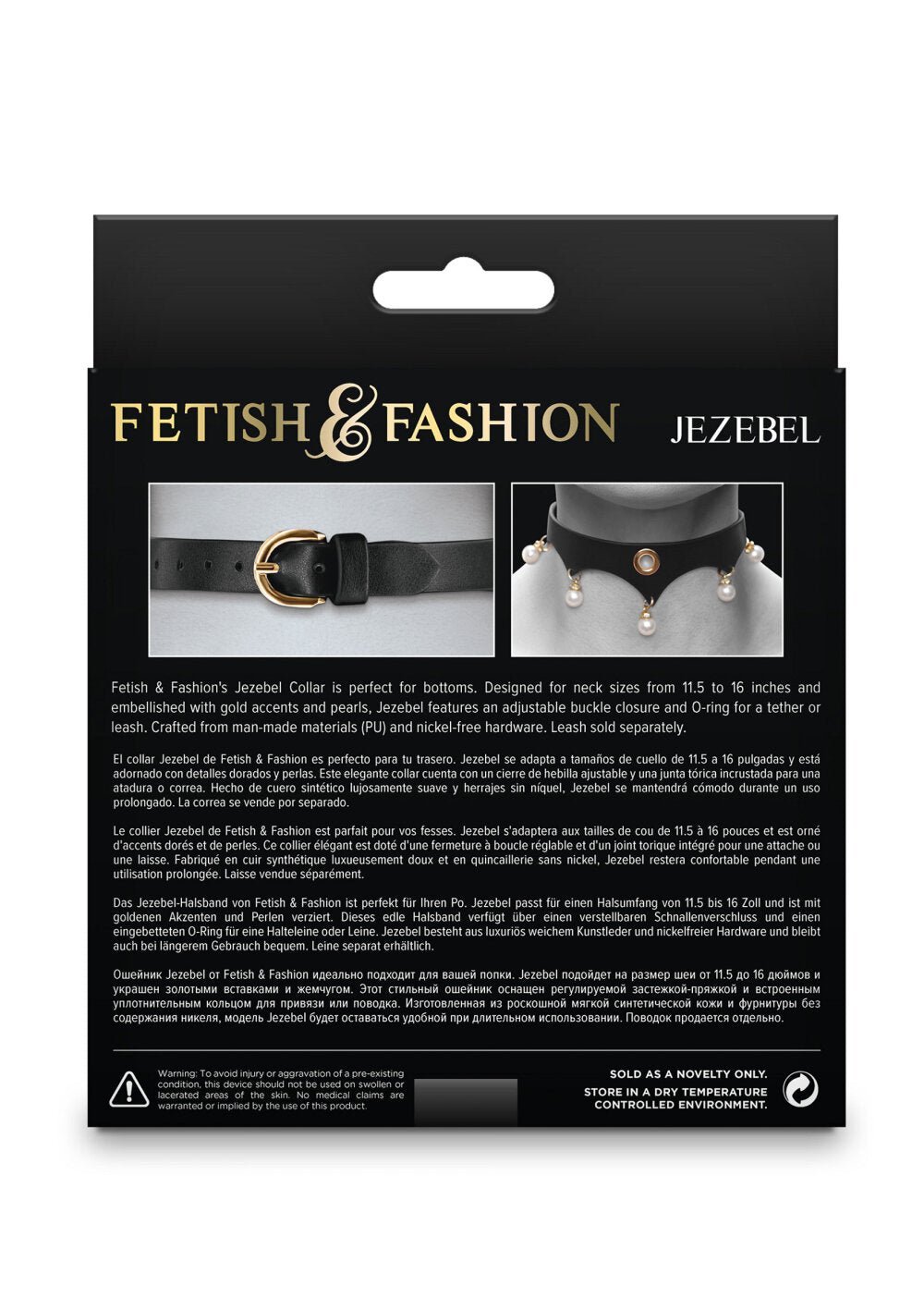 NS Novelties Fetish &amp; Fashion Jezebel Collar