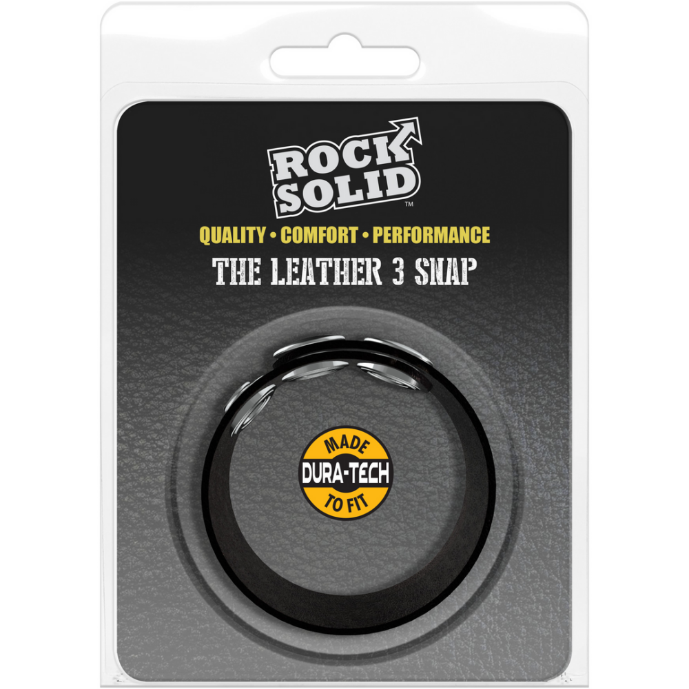 The Leather 3 Snap - Leather Cockring