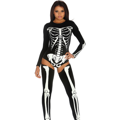 Bad to the Bone - Sexy Skeleton Costume - L/XL L/XL