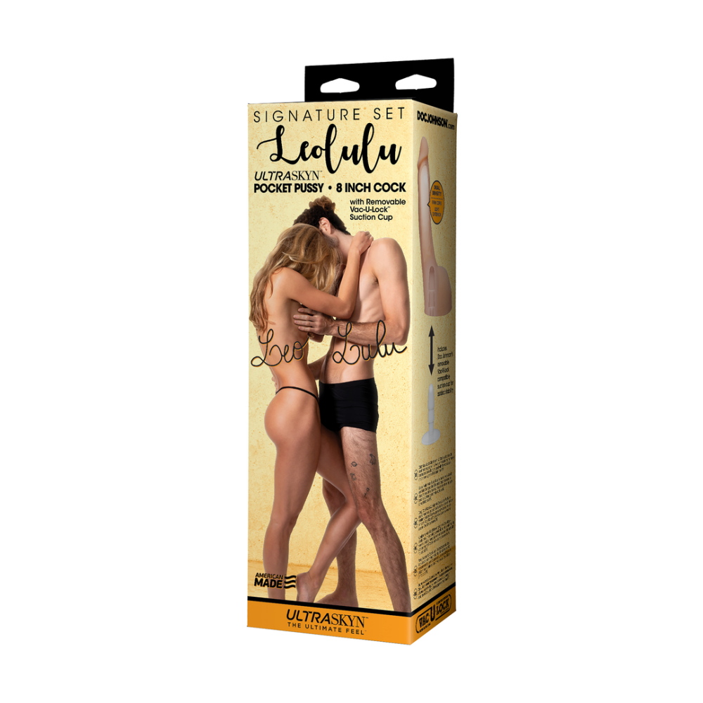 Leolulu - Realistic Leo Pocket Pussy Masturbator and Lulu Dildo - 8 / 20 cm