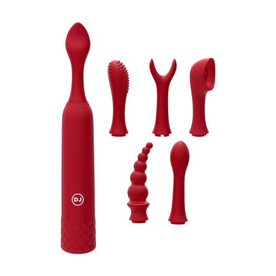 iQuiver - Small Vibrator with 6 Interchangeable Attachments