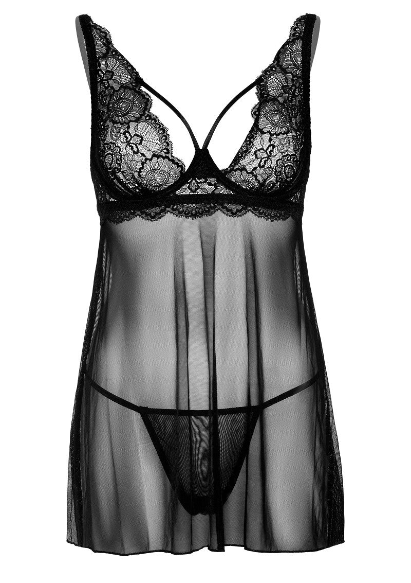 Daring Intimates Lace Babydoll and String