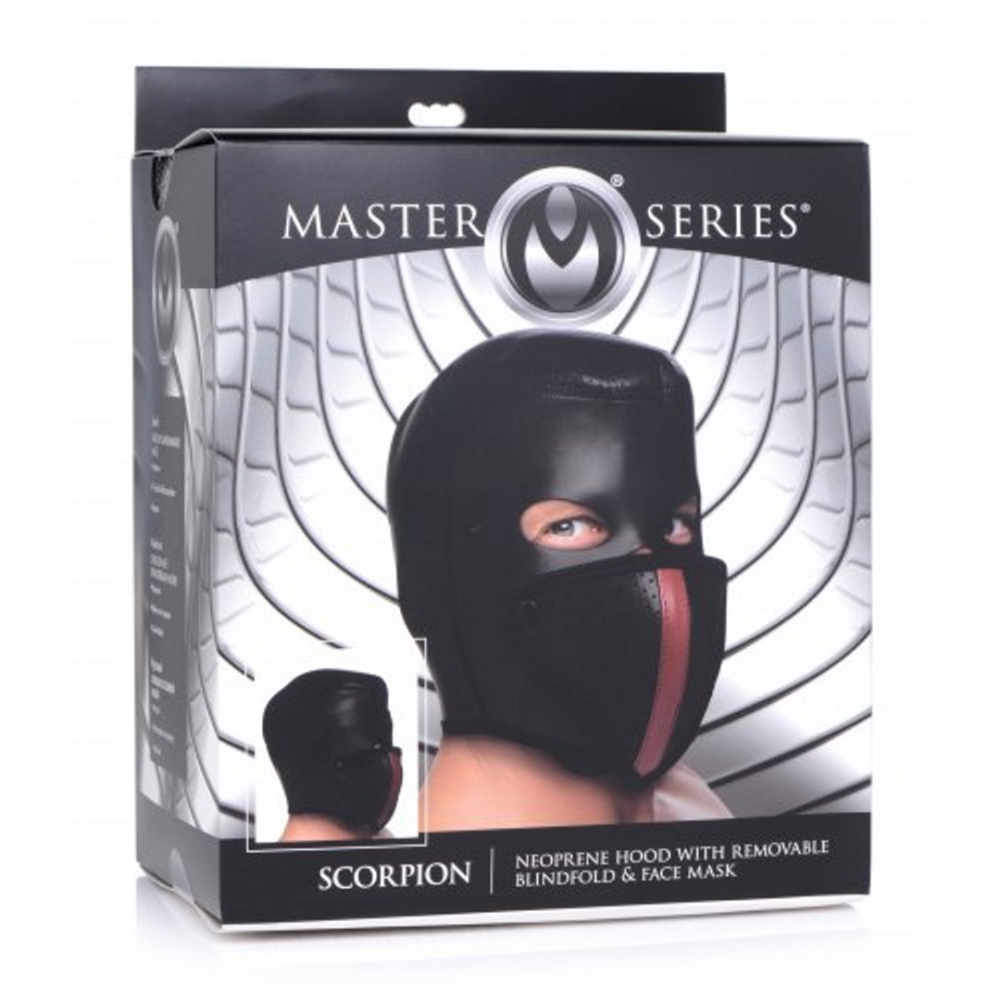 Scorpion - Face Mask with Removable Blindfold and Mouth Mask