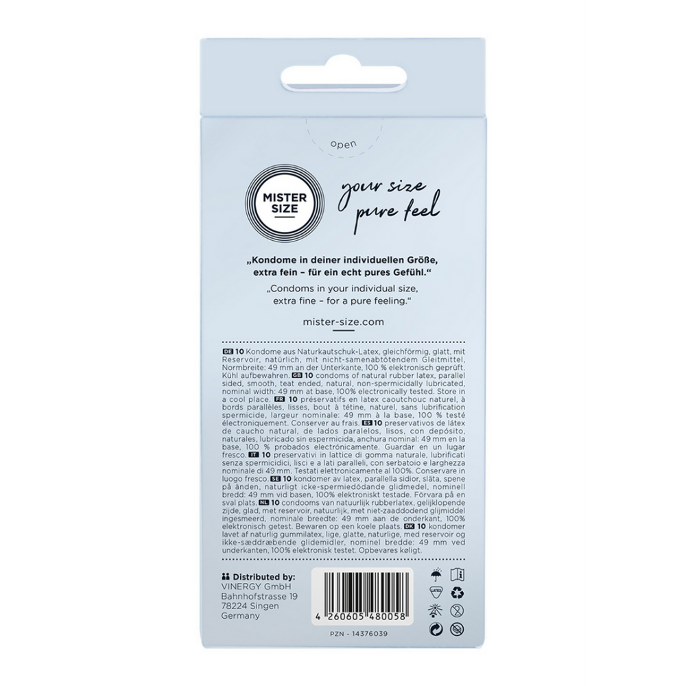 Pure Feel - Condoms 49 mm - 10 Pack