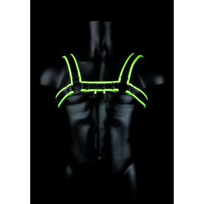 Chest Bulldog Harness - Glow in the Dark - L/XL L/XL