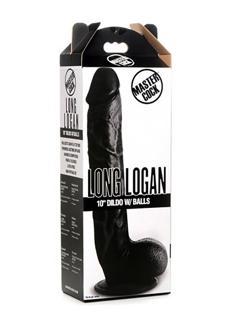 Long Logan - Dildo with Balls - 10" / 25,5 cm