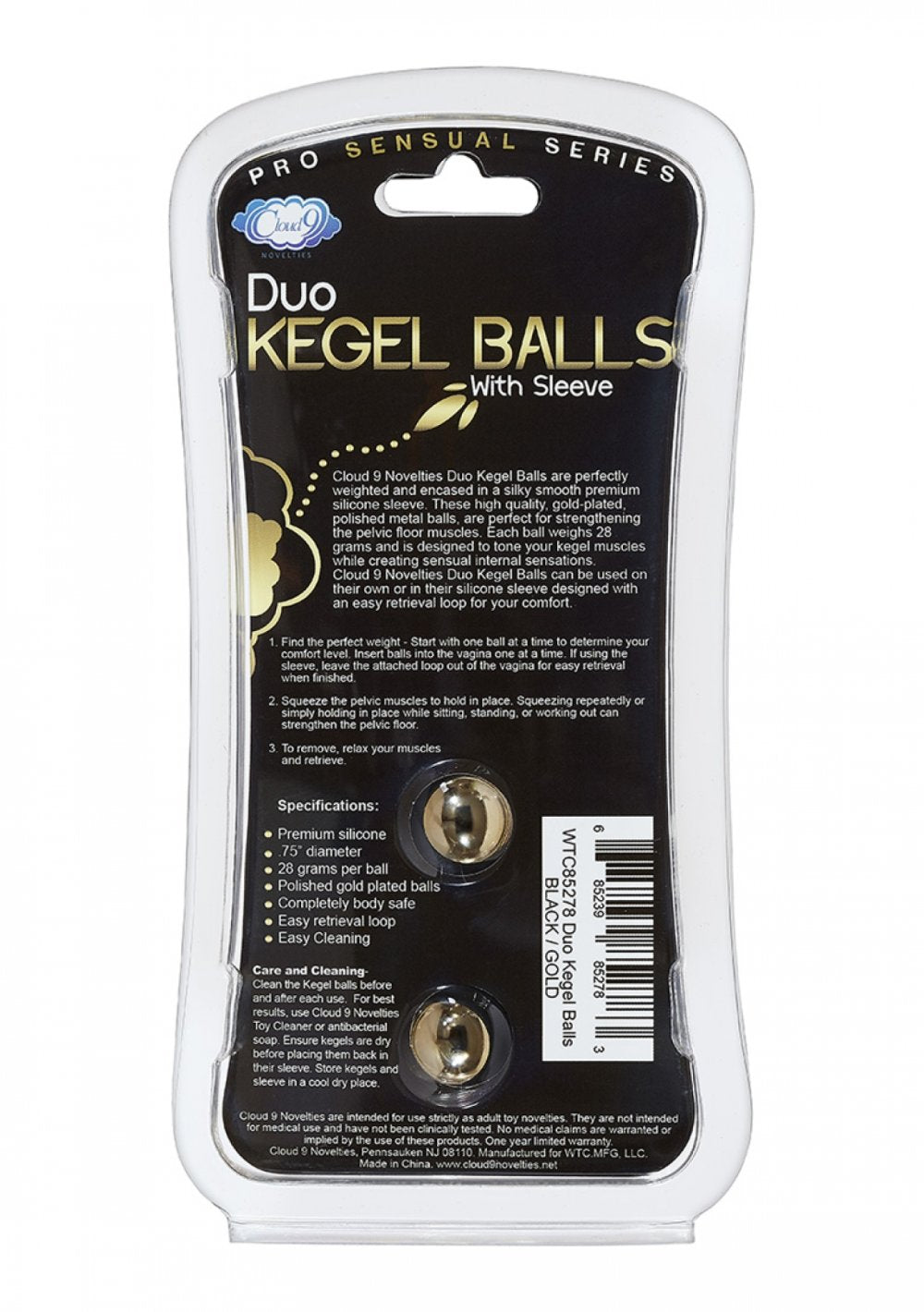 Duo Kegel Balls with Sleeve